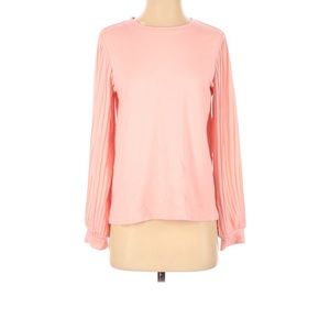 Kaari Blue PLEATED SLEEVE TOP